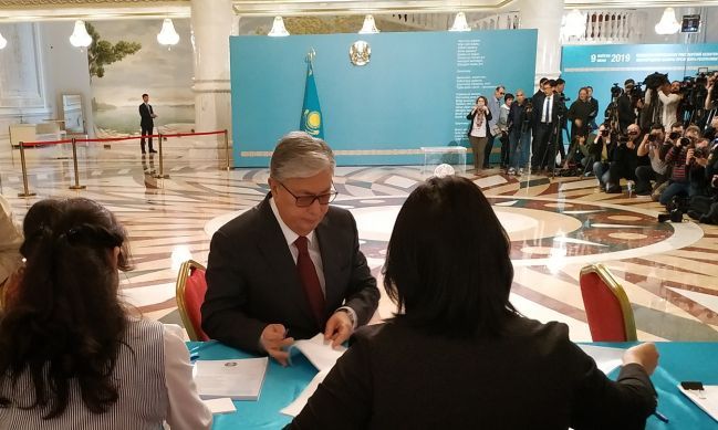 Nově zvolený prezident Kazachstánu Kasym-Žomart Tokajev. Foto Abduaziz Madjarov